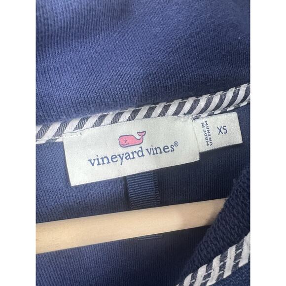 Vineyard Vines Navy Blue Embroidered What Shep Shirt Women’s XS 1/4 Zip - Picture 3 of 4